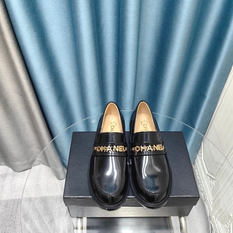 Ch*el leather shoes